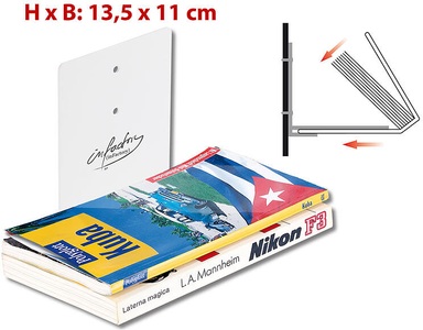 Infactory, infactory Unsichtbares Bücherregal aus Metall, Unsichtbares Bücherregal aus Metall