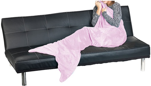 Gabor, Gabor Weiche Meerjungfrau-Decke mit Flosse für Kinder, 140 x 60 cm, rosa, Weiche Meerjungfrau-Decke mit Flosse für Kinder, 140 x 60 cm, rosa