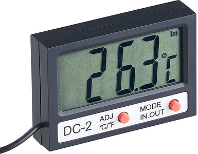 Infactory, infactory Digitales Aquarium-Thermometer mit Uhrzeit und LCD-Display, 1 m Kabel, Digitales Aquarium-Thermometer mit Uhrzeit und LCD-Display, 1 m Kabel