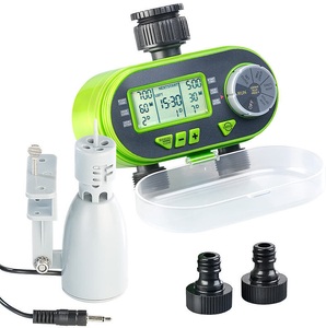 Royal Gardineer, Royal Gardineer Digitaler Bewässerungscomputer BWC-200 mit 2 Anschlüssen & Regensensor, Digitaler Bewässerungscomputer BWC-200 mit 2 Anschlüssen & Regensensor