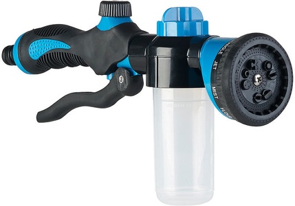 Royal Gardineer, Royal Gardineer Gartenbrause mit Tank für Dünger und Putzmittel, 100 ml, 10 Sprühmodi, Gartenbrause mit Tank für Dünger und Putzmittel, 100 ml, 10 Sprühmodi