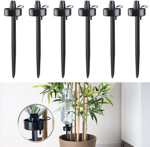 Royal Gardineer, Royal Gardineer Pflanzen-Bewässerungssystem, regulierbar, 6 PET-Flaschen-Aufsätze, XXL-Pflanzen-Bewässerungssystem, 6 regulierbare PET-Flaschen-Aufsätze