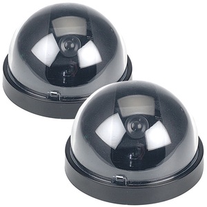 VisorTech, VisorTech 2er-Set Überwachungskamera-Attrappen Dome-Form, 2er-Set Überwachungskamera-Attrappen Dome-Form