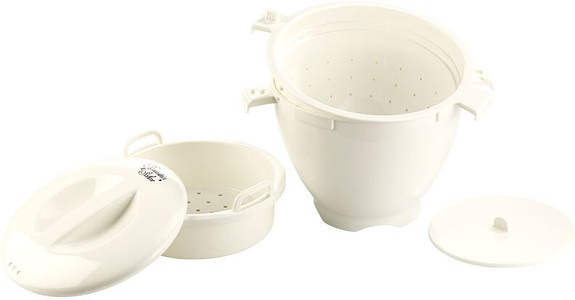 Rosenstein & Söhne, Rosenstein & Söhne Mikrowellen-Dampfgarer, 5-teilig, Mikrowellen-Dampfgarer, 5-teilig