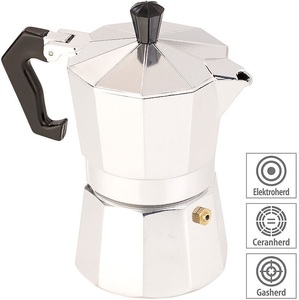 Cucina di Modena, Cucina di Modena Espresso-Kocher für 3 Tassen, für Gas, Elektro-Herd und Ceran-Feld, Espresso-Kocher für 3 Tassen, für Gas, Elektro-Herd und Ceran-Feld