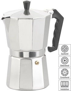 Cucina di Modena, Cucina di Modena Espresso-Kocher für 9 Tassen, 400 ml, für alle Herd-Arten geeignet, Espresso-Kocher für 9 Tassen, 400 ml, für alle Herd-Arten