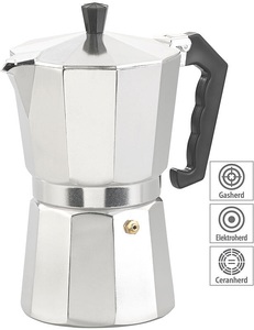 Cucina di Modena, Cucina di Modena Espresso-Kocher für 9 Tassen, 400 ml, für Gas- & Eletroherde geeignet, Espresso-Kocher für 9 Tassen, 400 ml, für Gas- & Eletroherde geeignet