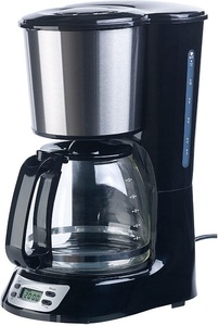 Rosenstein & Söhne, Rosenstein & Söhne Programmierbare Kaffeemaschine für bis zu 12 Tassen, Timer, 1.000 Watt, Programmierbare Kaffeemaschine für bis zu 12 Tassen, Timer, 1.000 Watt
