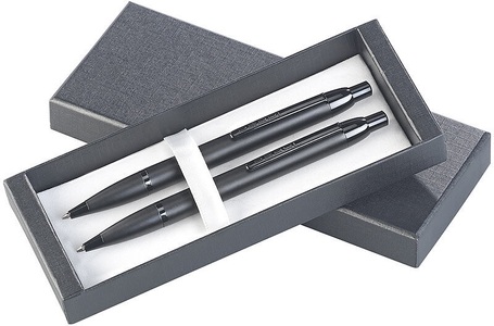 Pearl, Pearl Hochwertiges Druck-Kugelschreiber & -Bleistift-Set in Geschenkbox, Hochwertiges Druck-Kugelschreiber & -Bleistift-Set in Geschenkbox