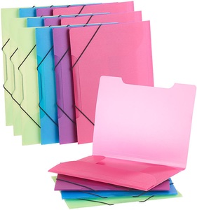 General Office, General Office 16er-Set Eckspanner-Einschlagmappen mit Gummizug, Kunststoff, 4 Farben, 16er-Set Eckspanner-Einschlagmappen mit Gummizug, Kunststoff, 4 Farben