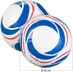 Speeron 2er-Set Trainings-Fussbälle aus Kunstleder, 20 cm Ø, Grösse 4, 390 g