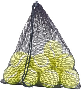 Speeron, Speeron 12er-Set Tennisbälle für Fortgeschrittene, 65 mm Ø, gelb, Tragenetz, 12er-Set Tennisbälle für Fortgeschrittene, 65 mm Ø, gelb, Tragenetz
