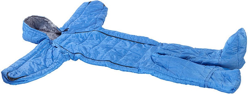 Semptec, Semptec Urban Survival Technology Schlafsack für Erwachsen mit Armen & Beinen, Grösse M, 180 cm, blau, Schlafsack für Erwachsene mit Armen & Beinen, Größe M, 180 cm, blau
