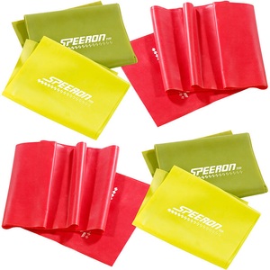 Speeron, Speeron 6er-Set Widerstandsbänder aus Latex, 3 Stärken, je 1,5 m Länge, 6er-Set Widerstandsbänder aus Latex, 3 Stärken, je 1,5 m Länge