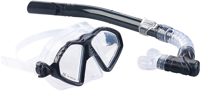 Speeron, Speeron Schnorchel-Set für Erwachsene, Taucherbrille mit gehärteten Gläsern, Schnorchel-Set für Erwachsene, Taucherbrille mit gehärteten Gläsern