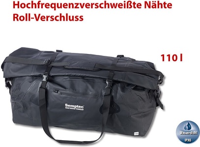 Semptec Urban Survival Technology, Semptec Urban Survival Technology Wasserdichte XXL-Profi-Outdoor- und Reisetasche aus Lkw-Plane, 110 l, Wasserdichte XXL-Profi-Outdoor- und Reisetasche aus Lkw-Plane, 110 l