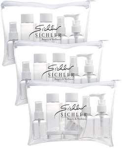 Sichler Beauty, Sichler Beauty 3er-Set Reise-Reissverschlusstaschen, 21 Behälter für Flug-Handgepäck, 3er-Set Reise-Reißverschlusstaschen, 21 Behälter für Flug-Handgepäck