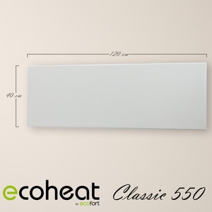 ecoheat, ecoheat Classic Infrarotheizungen (Leistung: 550 Watt), ecoheat Classic Infrarotheizung 550W / 40 cm x 120 cm