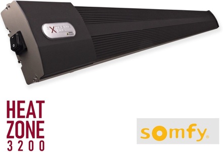 Extreme Line, Extreme Line Heat Zone (Farbe: Schwarz, Leistung: 3200 Watt, Ausführung: Mit Somfy Steuerung), Extreme Line Heat Zone Heizstrahler Mit Somfy Steuerung (Schwarz)