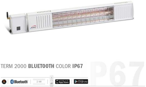 Burda WTG, Burda WTG Burda TERM 2000 Bluetooth IP67 Heizstrahler (Farbe: Weiss), Burda WTG Burda TERM 2000 Bluetooth IP67 Heizstrahler (Weiss)