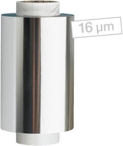 Fripac-Medis, Fripac-Medis Alu Haarfolie, Comair Alusträhnenfolie glatt silber 16 my 12cm x 250m