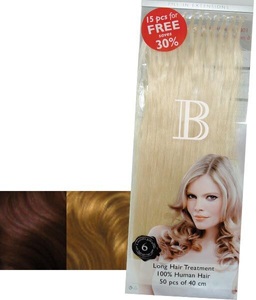 Balmain, Balmain Fill-In Extensions Value Pack Natural Straight, BALMAIN - Value Pack 20 Natural Straight 40cm mittelperlblond 50St.Echth. Fill-in, One Size, golden