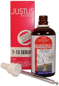 Justus System, Justus System T-10 Serum, Justus Kopfhaut Serum gegen Haarausfall 100 ml T-10