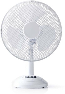 Nedis, Nedis Tischventilator 30 cm-Weiß, 