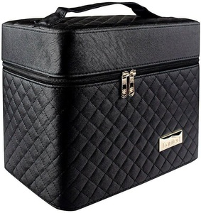 eStore, eStore Make-up Tasche mit Spiegel - Schwarz, 