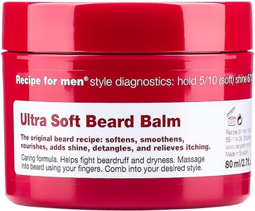 Recipe for men, Recipe for men Rezept für Männer extrem weichen Bart Balm 80ml, Beard Care - Ultra Soft Beard Balm