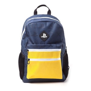 Playstation, Playstation Colour Block Rucksack blau/gelb, 