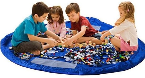 eStore, eStore Aufbewahrungstasche/Spielmatte für Spielzeug-Blau, eStore - Aufbewahrungstasche / Spielmatte für Spielzeug Blau, 150 cm