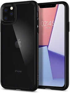 Apple, Spigen - iPhone 11 Pro Hülle Ultra Hybrid Case (077CS27234) - Transparent / Schwarz, 