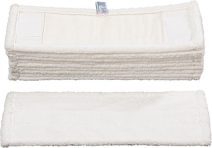 undefined, Mikrofasermopp PERFECT WHITE für Klapphalter 400 mm VE 10 Stk, Mikrofasermopp Perfect White, Breite 400 mm, m. Taschen und Laschen