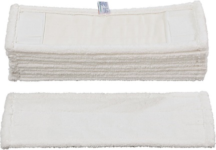 undefined, Mikrofasermopp PERFECT WHITE für Klapphalter 500 mm VE 10 Stk, Mikrofasermopp Perfect White, Breite 500 mm, m. Taschen und Laschen