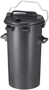 undefined, System-Mülltonne aus Kunststoff Volumen 35 l mit Bügel und Deckel, Mülltonne 35 Liter, aus HDPE