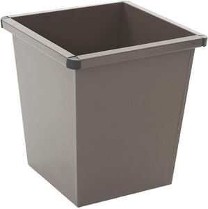 undefined, Papierkorb, Stahlblech Volumen 27 l, BxHxT 343 x 343 x 361 mm braun, Papierkorb aus Stahl, kegelförmig, Volumen 27 l, BxHxT 343 x 343 x 361 mm, braun