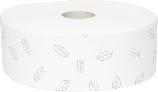 undefined, Toilettenpapier, Industrie-Jumborolle Tissue, 2-lagig, weiß, VE 6 Rollen ab 1 VE, Tork Advanced Toilettenpapier Jumbo T1 2-lagig 120272 6 Rollen à 1800 Blatt
