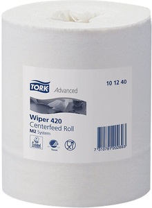 undefined, Papierrolle VE 6 Stk Tissue hochweiß, C.T.T. Qualität, 2-lagig, perforiert, TORK 101240 Reinigungstücher 2 lagig