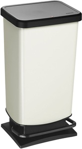 rothopro, rothopro Tretabfalleimer Volumen 40 l, BxHxT 353 x 676 x 295 mm weiß, Rotho PASO 40 l Treteimer