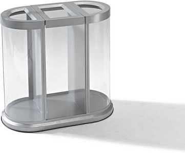 undefined, Wertstoffsammelstation Volumen 225 l, HxBxT 850 x 455 x 825 mm Korpus transparent, 