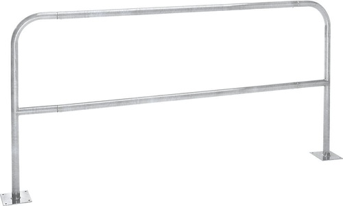 undefined, Rammschutzbügel zum Aufdübeln Breite 2000 mm, verzinkt, Schutzbügel, Stahl, Ø 42 mm, zum Aufdübeln, verzinkt, Breite 2000 mm