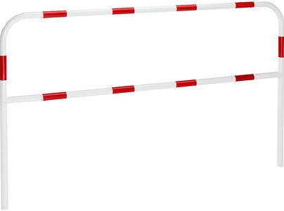 undefined, Rammschutzbügel zum Einbetonieren Breite 2000 mm, rot / weiß, Schutzbügel, Stahl, Ø 42 mm, zum Einbetonieren, rot / weiß, Breite 2000 mm