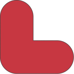 undefined, PVC-Bodenmarkierungen L-Form, VE 10 Stk rot, PVC-Bodenmarkierungen, L-Form, VE 10 Stk, rot