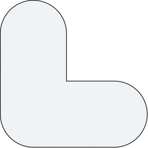 undefined, PVC-Bodenmarkierungen L-Form, VE 50 Stk weiß, PVC-Bodenmarkierungen, L-Form, VE 50 Stk, weiß
