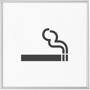 undefined, MADRID Silver Line™ Türschild Piktogramm HxB 120 x 120 mm Rauchen erlaubt, MADRID Silver Line? Türschild, Piktogramm HxB 120 x 120 mm, Rauchen erlaubt