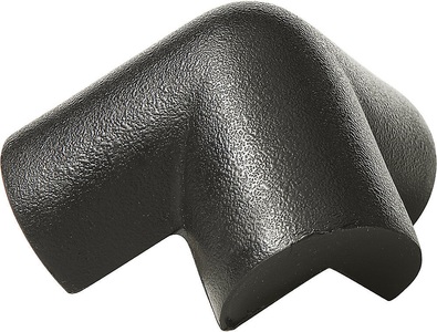 SHG, SHG Knuffi® Schutzecke Typ A, 3D, VE 4 Stk schwarz, Schutzecke, 3-schenkelig, schwarz