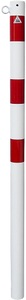 undefined, Absperrpfosten, Ø 60 mm, weiß / rot zum Einbetonieren mit 1 Öse, Schake Absperrpfosten, Ø 60 mm, weiß / rot, zum Einbetonieren, mit 1 Öse