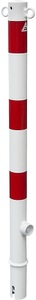 undefined, Absperrpfosten, Ø 60 mm, weiß / rot herausnehmbar mit 2 Ösen, Schake Absperrpfosten, Ø 60 mm, weiß / rot, herausnehmbar, mit 2 Ösen