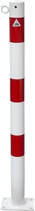 undefined, Absperrpfosten, Ø 60 mm, weiß / rot zum Aufdübeln mit 1 Öse, Schake Absperrpfosten, Ø 60 mm, weiß / rot, zum Aufdübeln, mit 1 Öse